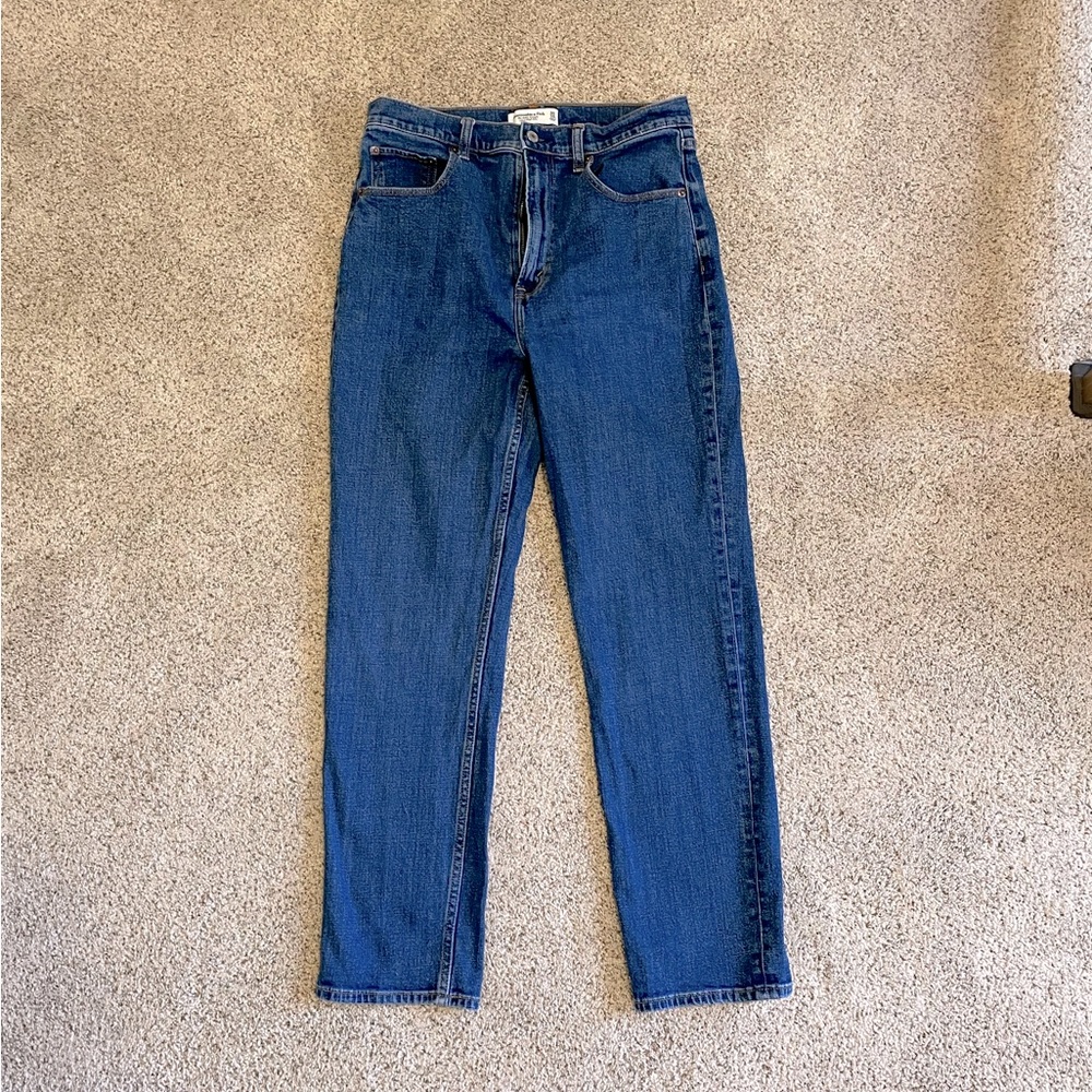 Abercrombie and Fitch Straight Ankle Jeans 10/L Curve Love